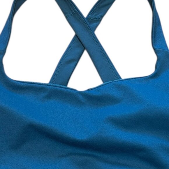Patagonia Blue Switchback Sports Bra XL | Women’s Activewear Yoga Hiking Gym Top - Picture 3 of 8